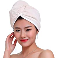 Fyore Ultra Absorbente para el cabello Turbante Toalla de secado rápido Anti Frizzy Microfibra Diseño de lujo para…